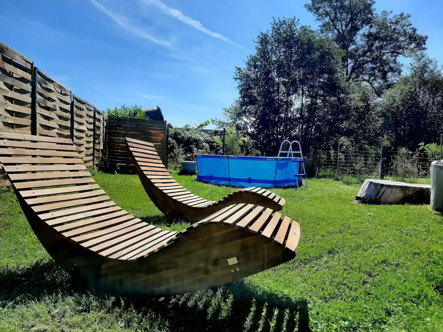 Ogródek domku wypoczynkowego